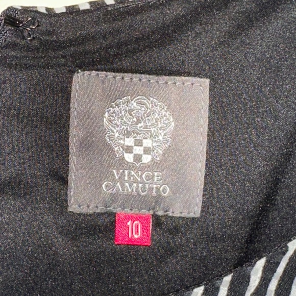 Vince Camuto Black and White Striped Dress - Picture 4 of 14